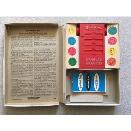 YOU DON'T SAY (VINTAGE 1963 USA BOARD GAME)