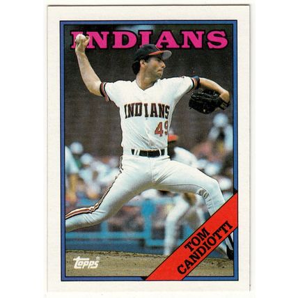 1988 Topps baseball card 123 Tom Candiotti