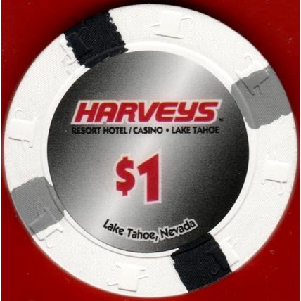 Harveys. $1 Casino Chip. Lake Tahoe, NV. B53.