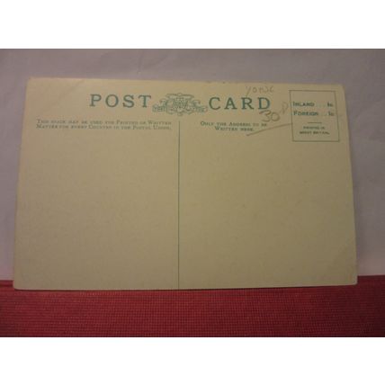 LAWN AND QUARTER DECK, MUSGRAVE CASTLE, YORKSHIRE. unused antique postcard /