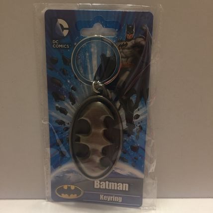 NEW Official DC Comics Batman & Superman Logo Metal Key Rings