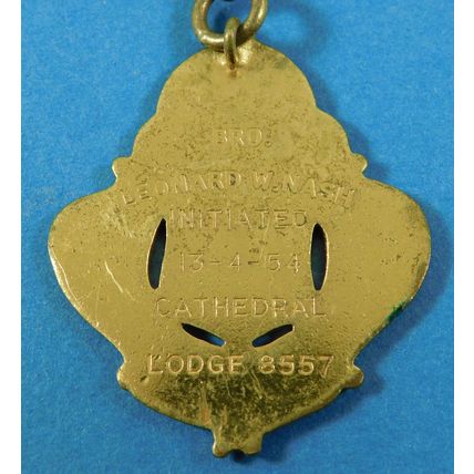 Vintage RAOB Buffaloes Medal Jewel 1954 Grand Lodge Cathederal 8557