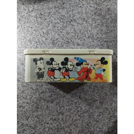 Vintage Mickey Mouse French Biscuit Tin - Approx 20 x 13 x 7 cm