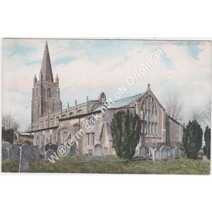 PPC The Church Walsoken nr Wisbech Norfolk Xmas 1904 Young Greeting