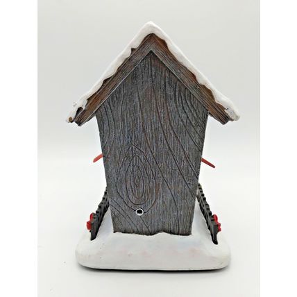 Hawthorne Village Cardinal Singing Birdhouse - Winter Birds/Seasonal Christmas