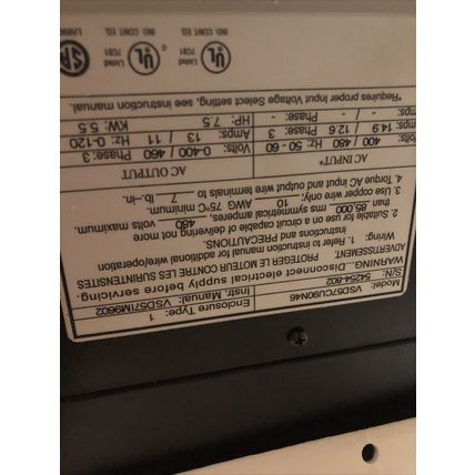 NEW SQUARE D 480VAC 7.5 HP VFD DRIVE VSD57CU90N46 3 PH (TELEMECANIQUE) VSD57,DJ