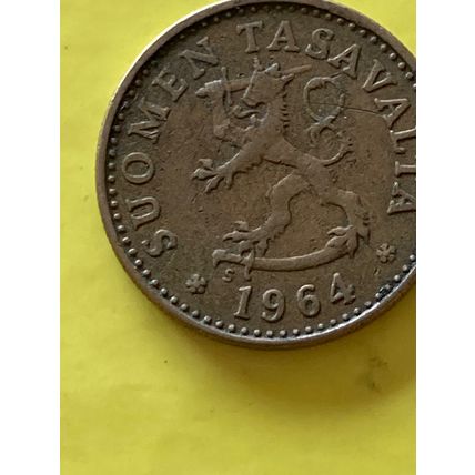 Umlaufmünze Finnland 10 Penniä 1964