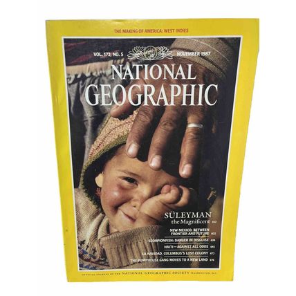 National Geographic Magazine November 1987 Süleyman Vintage Collectable g