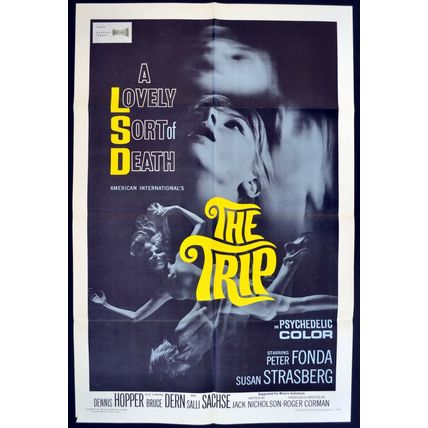 TRIP 1967 Peter Fonda Susan Strasberg Bruce Dern Dennis Hopper US 1-SHEET POSTER