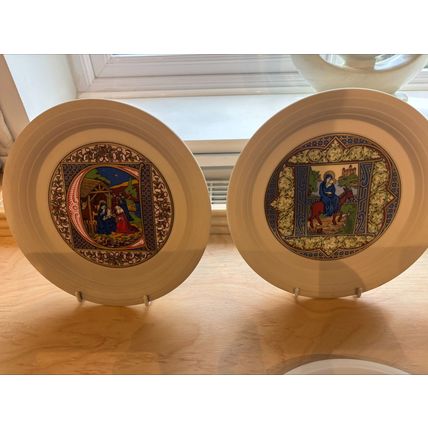 Hornsea Christmas Plates collection x 9 from 1979-1987 full set
