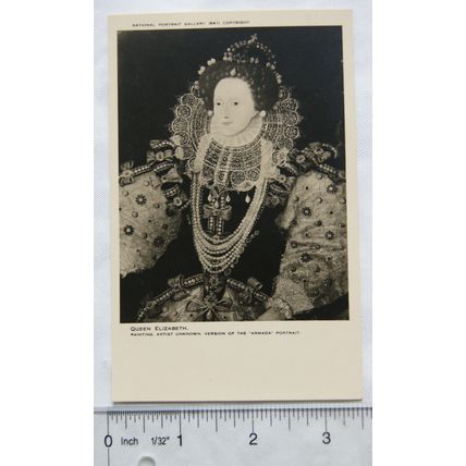 vintage postcard Queen Elizabeth 1533 - 1603