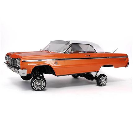 REDCAT SIXTYFOUR RTR RC LOWRIDER CAR 1:10 1964 CHEVY IMPALA HOPPING Orange/White