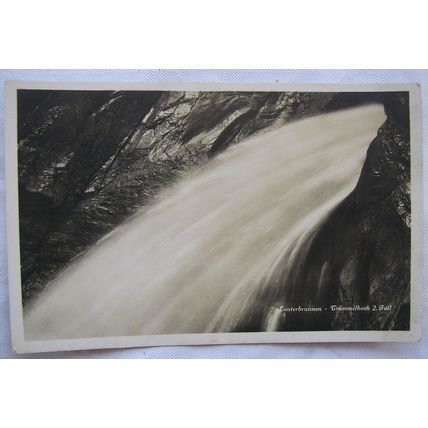 vintage postcard Lauterbrunnen Falls, Switzerland