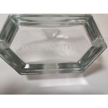 Luigi Bormioli Light & Music Crystal Decanter Bottle Italy Heavy 9" Vintage