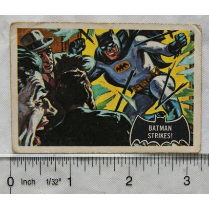1966 Topps Batman card No. 12 Batman Strikes!