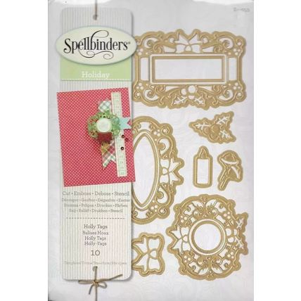 Spellbinders. Holly Tags Die Set. Die Cutting Cardmaking Scrapbooking Crafts