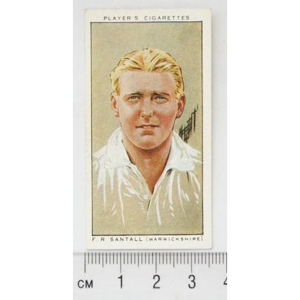 1934 Players Cricketers No. 25 F. R. Santall, Warwickshire