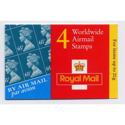 GT1 £2.60 Booklet 4x 65p Y1734 Pane UFB84