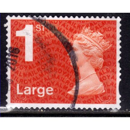GB 2013 QE2 1st Large Letter Machin used SG U3036 BIL ( D702 )