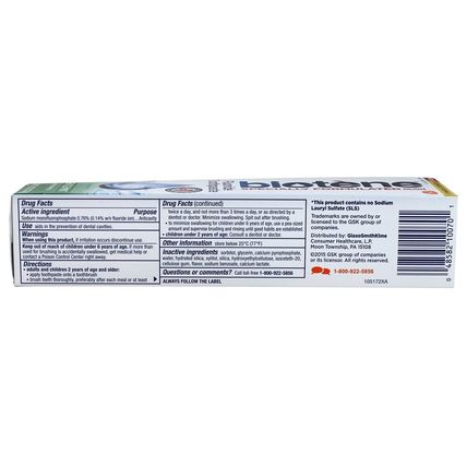 NEW! (1) Biotene Gentle Formula Mint Fluoride Toothpaste 4.3oz BB 8/2025