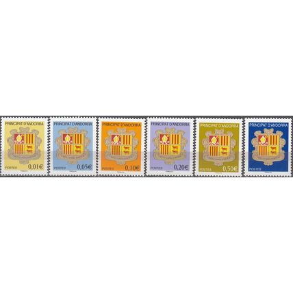 Andorre Français 2010 Michel 702 - 707 Neuf ** Cote (2010) 4.50 € Armoiries