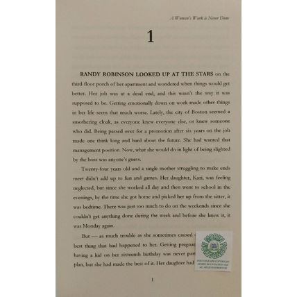 SIGNED A WOMAN'S WORK IS NEVER DONE by SOPHIA MORRISON PRIVATE PRESS NOVEL