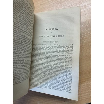 1862 SIR WALTER SCOTT "WAVERLEY / GUY MANNERING" ANTIQUE HB BOOK (P4)