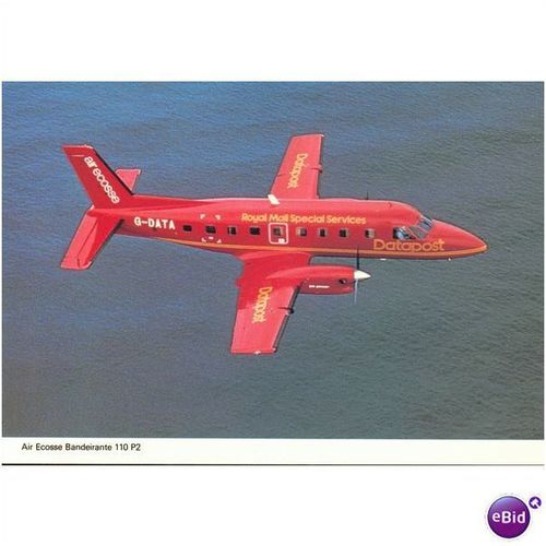 GB Postcard - Air Ecosse Bandeirante 110 P2
