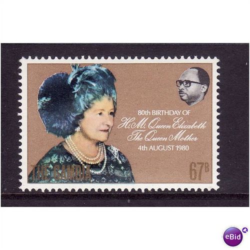 GAMBIA 1980 67B QUEEN MOTHER SG 440 U/M MINT