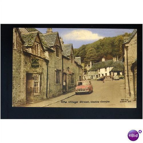 Wiltshire CASTLE COMBE Village Street Postcard by Frith (CSCM.40)