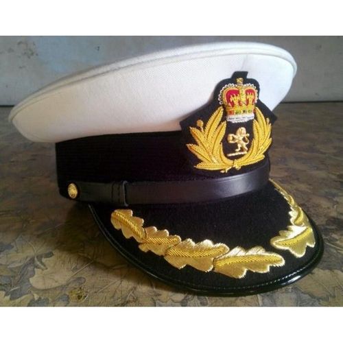 CUNARD QUEEN MARY 2 SHIP CAPTAIN WHITE NEW HAT Sizes, 57, 58, 59, 60, HI Quality