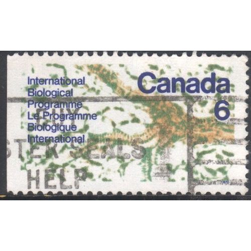 Canada 1970 - SG649 - 6c multi - Microscope, view of inside of leaf - used