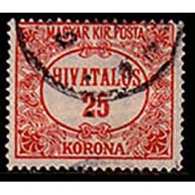 Hungary 1922 On Service 25k Used Stamp