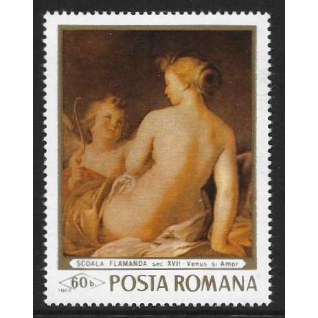 Romania Mi 2758 (**): 60 b. multicoloured Venus and Cupid (Flemish School)