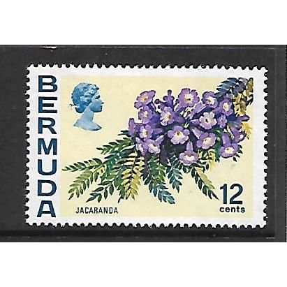 BERMUDA 1970 FLOWERS 12c JACARANDA SG 257 M /MINT#2