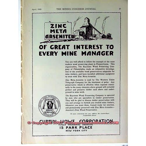 CURTIN-HOWE CORP 1928 KEYSTONE WOOD PRESERVING COMPANY vintage ad