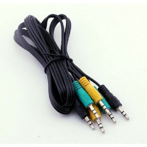 5ft. - 3x 3.5mm Male to 3.5mm Male TRS Audio Cable for 5.1 Channel Computer Spea