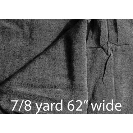 Grey Cotton Fabric 7/8 yard 62" wide Material #200