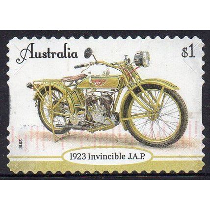 Australia 2018 Vintage Motorcycles - 1923 Invincible JAP $1 s/a Used