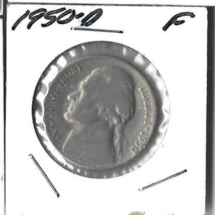 1950-D US Jefferson Nickel Fine