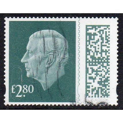 GB 2024 King Charles Definitive - Green M24L, MAIL £2.80 Used