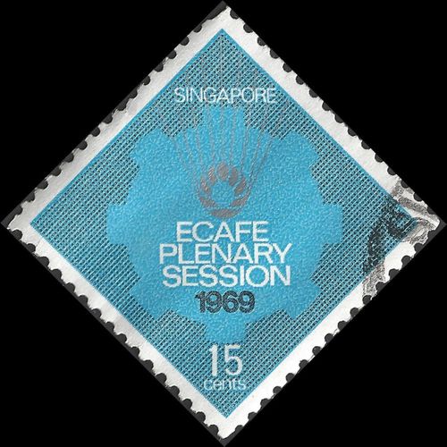 SINGAPORE, ECAFE Plenary Session, blue 1969, 15c