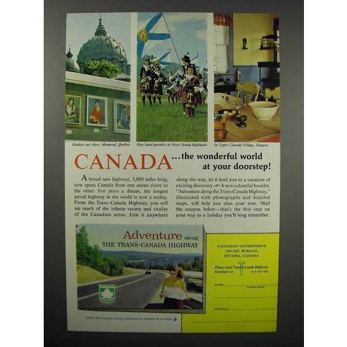 1962 Canada Tourism Ad - Wonderful World