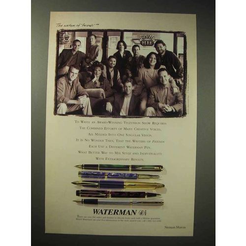 1995 Waterman Pen Ad - The Writers of Friends