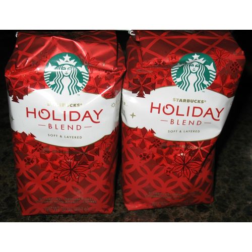 Starbucks Holiday Blend Coffee Ground 10 oz (2 PACK)