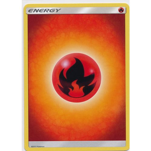 Pokemon Sun & Moon Crimson Invasion Fire Energy Card
