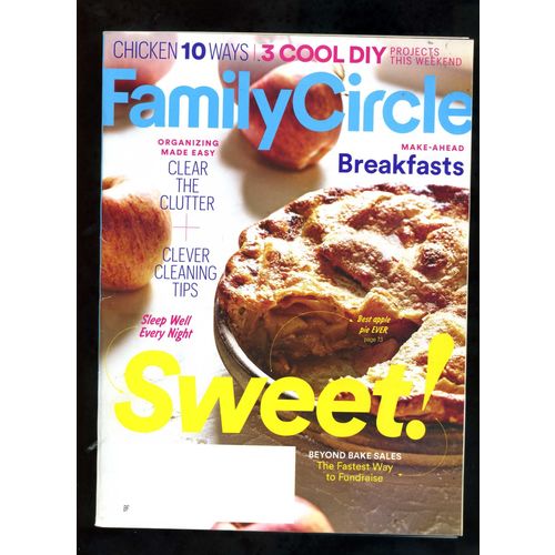 FAMILY CIRCLE magazine 2016 MAKE AHEAD BREAKFAST SWEET VG