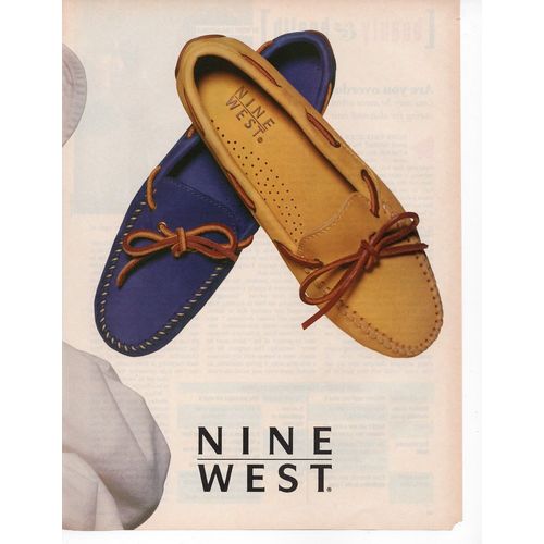 Nine West Women' s shoes Full page Print Ad May 1993 Glamour Magazine