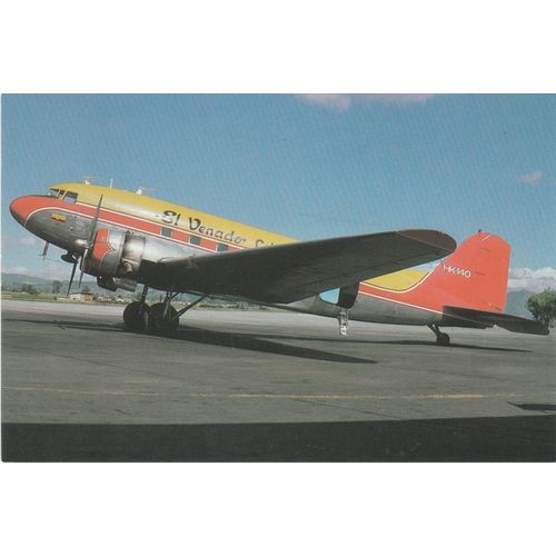 El Venado Douglas DC3 Civil Aviation Postcard (A13068)