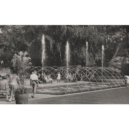 Neumunster Klostergarten Luxembourg Pool Real Photo Old Postcard